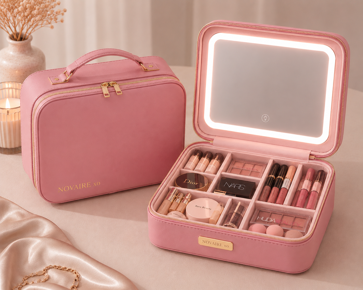 NOVAIRE xo™ LED Travel Vanity Case