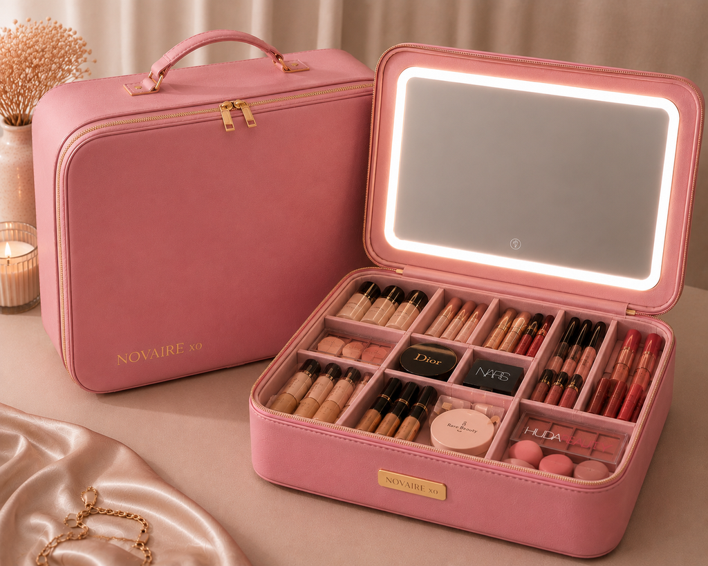 NOVAIRE xo™ XL LED Travel Vanity Case