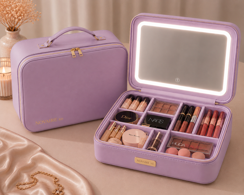 NOVAIRE xo™ XL LED Travel Vanity Case